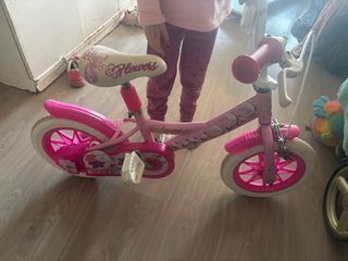 Bicicleta infantil rosa Flowers