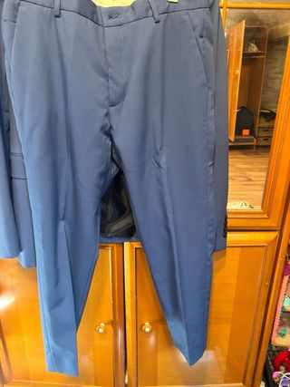 Traje formal hombre azul