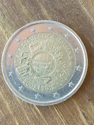 Seis moneda conmemorativas.