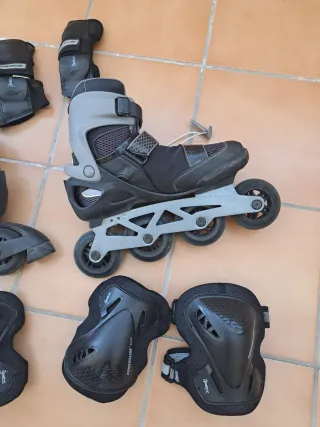 Patines en línea Oxelo Talla 39-41 + Protecciones