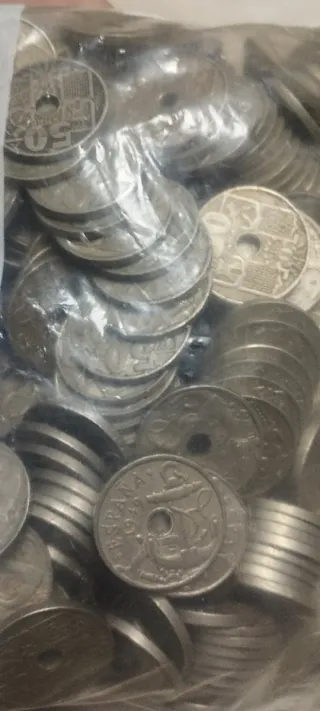 Lote de 500 monedas de 50 CTS del ancla