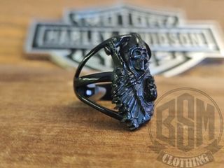 Anello grim reaper black