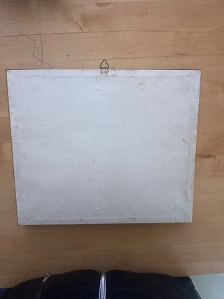 Coppia quadri china e acquerello paesaggio vintage