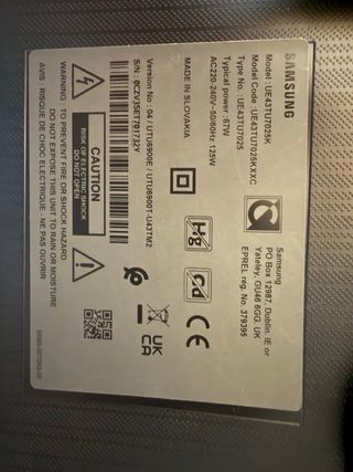 Samsung TV 43” - HOY 320€