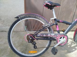 Bicicleta Btwin Poply 500 Negra y Rosa