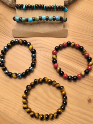Set 5 Bracciali Elementi - Terra, Fuoco, Aria, Mar