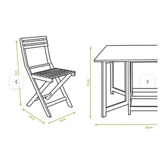 ¡OFERTA! Conjunto Mesa y Sillas Exterior Plegables