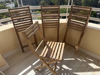 ¡OFERTA! Conjunto Mesa y Sillas Exterior Plegables