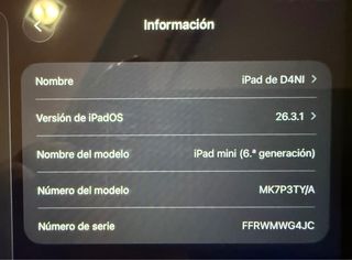 iPad mini 6ª gen. 64Gb Plata