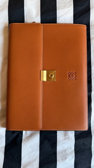 LOEWE Cartera Portafolios Vintage Piel Anagrama