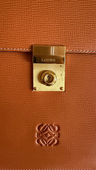 LOEWE Cartera Portafolios Vintage Piel Anagrama