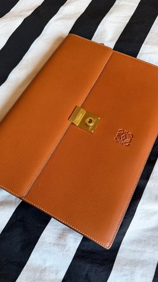 LOEWE Cartera Portafolios Vintage Piel Anagrama