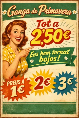 Ganga de Primavera - Todo a 2,50€