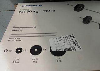 Kit Pesas 50kg Decathlon