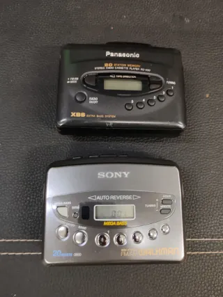 Lote 5 Reproductores Cassette Walkman