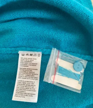 Jersey cárdigan color azul mujer de adagio