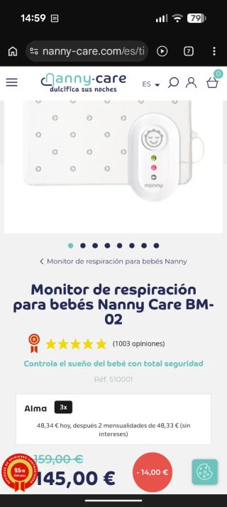 Nanny Monitor Respiratorio Bebé