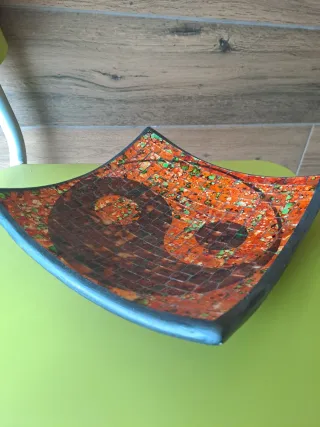 Cuenco decorativo Yin Yang mosaico