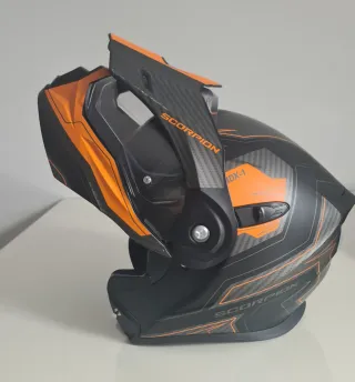 Casco Moto Scorpion ADX Negro/Naranja Talla M