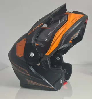 Casco Moto Scorpion ADX Negro/Naranja Talla M