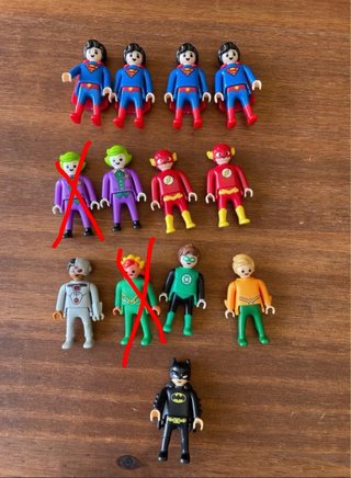 2€ / unidad - Playmobil Superhéroes DC y Marvel