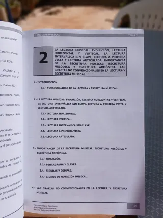 Temario oposiciones Lenguaje Musical Conservatorio