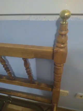 URGENTE 2 Camas 80x1,85 Madera y Metal