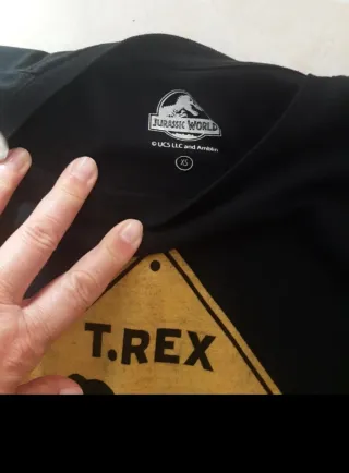 2 Camisetas Jurassic World T-Rex y Logo