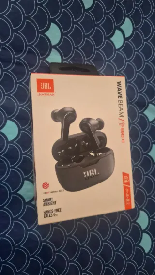 JBL Wave Beam Auriculares Inalámbricos Negros