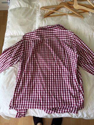 Camisa Pedro del Hierro cuadros rojo y blanco