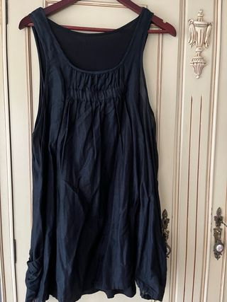 Vestido doble negro talla única