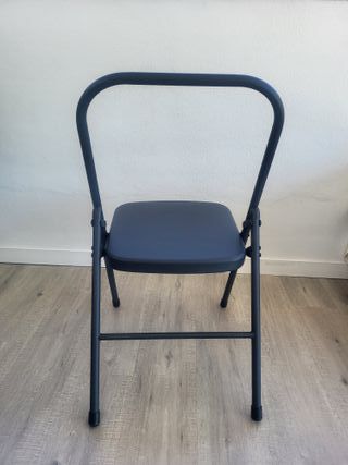 Silla de yoga plegable gris