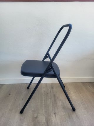 Silla de yoga plegable gris