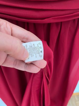 Vestido largo burdeos para eventos