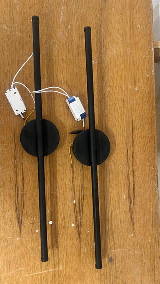 Applique da parete minimalista nero