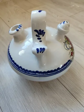 Botijo de cerámica pintado 18cm