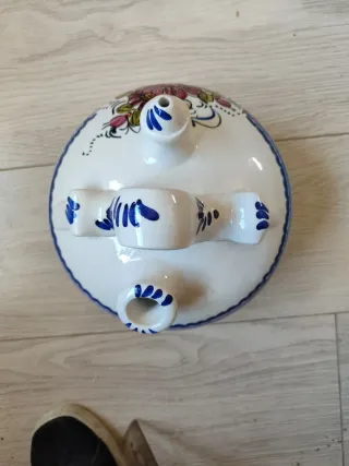 Botijo de cerámica pintado 18cm