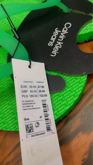 Infradito Calvin Klein Uomo Verdi