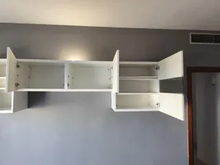 Mueble de salón blanco modular