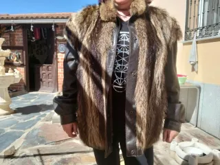 Chaquetón Marmota y Cuero Talla 46