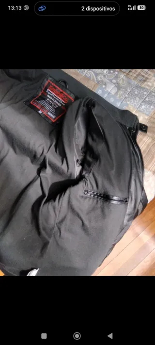 Chaqueta Koröshi Cuero Sintético Negra