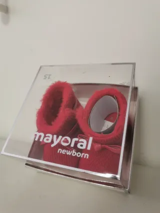Patucos Mayoral Talla 15 Rojos