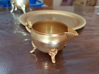 Juego de café dorado metálico