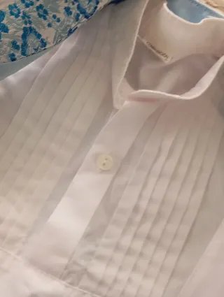 Traje Huertano Infantil Azul y Blanco bebe