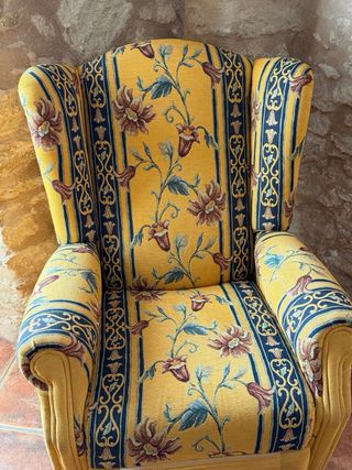 2 Poltrone Relax con Poggiatesta in Tessuto Jacquard in Velour