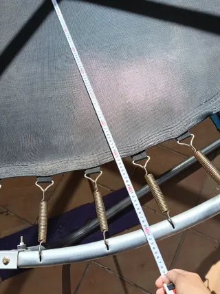 Cama elástica infantil azul, trampolín