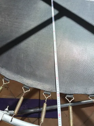 Cama elástica infantil azul, trampolín