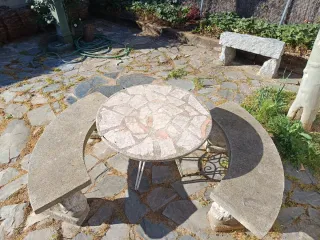 Conjunto jardín de piedra