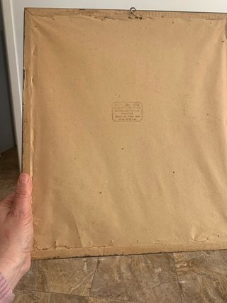 Cuadro antiguo Mujer con langosta