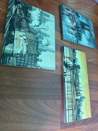 conjunto de 3 cuadros decorativos modernos